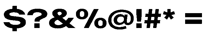 AntarcticaVAR ExpandedBold Instance Font OTHER CHARS