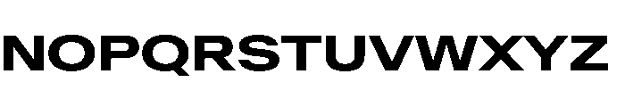 AntarcticaVAR ExpandedBold Instance Font UPPERCASE