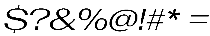 AntarcticaVAR ExpandedBookItalicContrast Instance Font OTHER CHARS