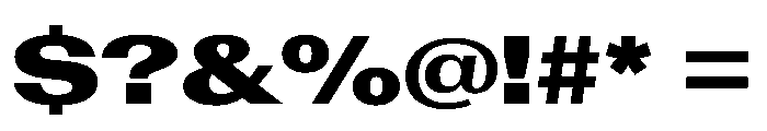 AntarcticaVAR ExpandedExtraBlackContrast Instance Font OTHER CHARS