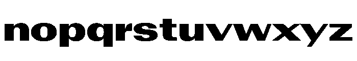 AntarcticaVAR ExpandedExtraBlackContrast Instance Font LOWERCASE