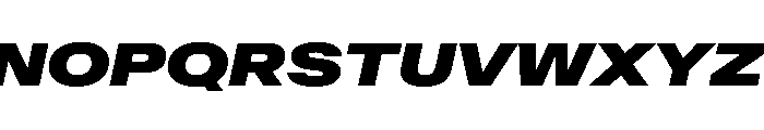 AntarcticaVAR ExpandedExtraBlackItalic Instance Font UPPERCASE