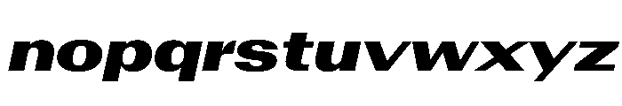 AntarcticaVAR ExpandedExtraBlackItalicContrast Instance Font LOWERCASE