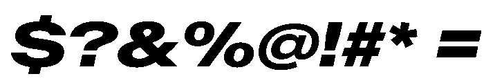 AntarcticaVAR ExpandedExtraBoldItalic Instance Font OTHER CHARS