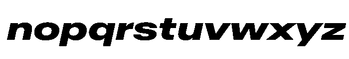 AntarcticaVAR ExpandedExtraBoldItalic Instance Font LOWERCASE