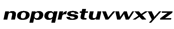 AntarcticaVAR ExpandedExtraBoldItalicContrast Instance Font LOWERCASE