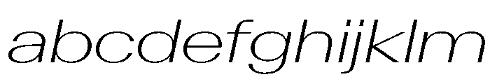 AntarcticaVAR ExpandedExtraLightItalicContrast Instance FONT
