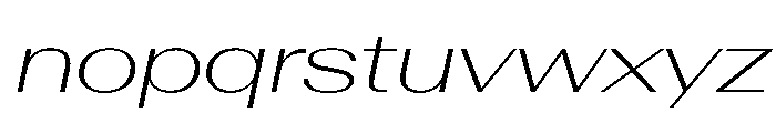 AntarcticaVAR ExpandedExtraLightItalicContrast Instance Font LOWERCASE