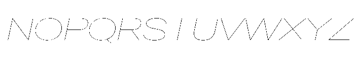 AntarcticaVAR ExpandedHairlineItalic Instance Font UPPERCASE
