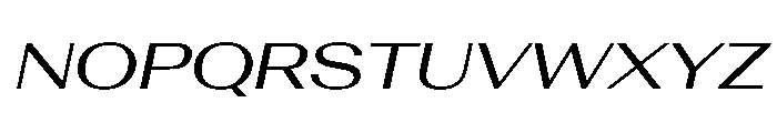 AntarcticaVAR ExpandedItalicContrast Instance Font UPPERCASE
