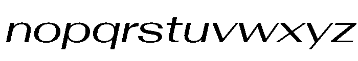 AntarcticaVAR ExpandedItalicContrast Instance Font LOWERCASE