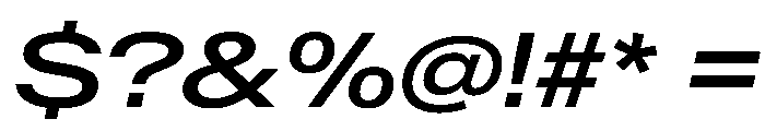 AntarcticaVAR ExpandedMediumItalic Instance Font OTHER CHARS