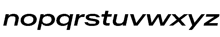 AntarcticaVAR ExpandedMediumItalic Instance Font LOWERCASE