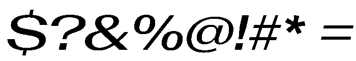 AntarcticaVAR ExpandedMediumItalicContrast Instance Font OTHER CHARS