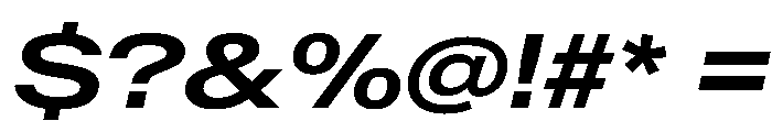AntarcticaVAR ExpandedSemiBoldItalic Instance Font OTHER CHARS
