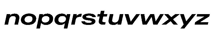 AntarcticaVAR ExpandedSemiBoldItalic Instance Font LOWERCASE