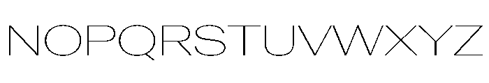 AntarcticaVAR ExpandedThinContrast Instance Font UPPERCASE