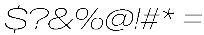 AntarcticaVAR ExpandedThinItalic Instance Font OTHER CHARS