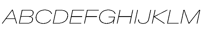 AntarcticaVAR ExpandedThinItalic Instance Font UPPERCASE