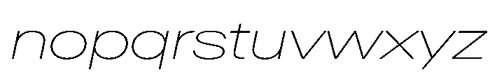 AntarcticaVAR ExpandedThinItalic Instance Font LOWERCASE