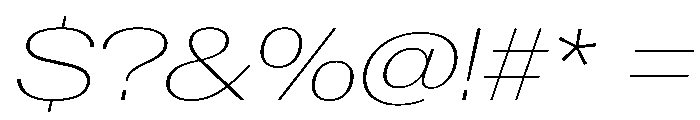 AntarcticaVAR ExpandedThinItalicContrast Instance Font OTHER CHARS