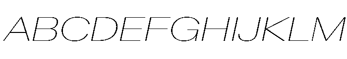 AntarcticaVAR ExpandedThinItalicContrast Instance Font UPPERCASE