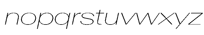 AntarcticaVAR ExpandedThinItalicContrast Instance Font LOWERCASE