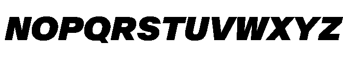 AntarcticaVAR ExtraBlackItalic Instance Font UPPERCASE