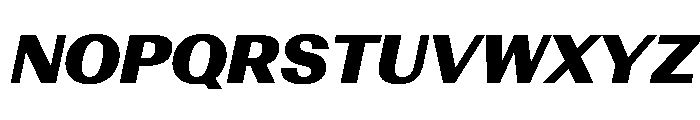 AntarcticaVAR ExtraBlackItalicContrast Instance Font UPPERCASE