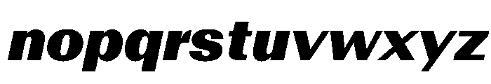 AntarcticaVAR ExtraBlackItalicContrast Instance Font LOWERCASE