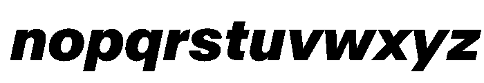 AntarcticaVAR ExtraBoldItalic Instance Font LOWERCASE