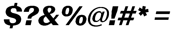 AntarcticaVAR ExtraBoldItalicContrast Instance Font OTHER CHARS