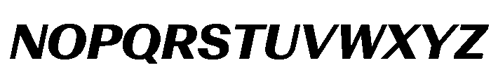 AntarcticaVAR ExtraBoldItalicContrast Instance Font UPPERCASE