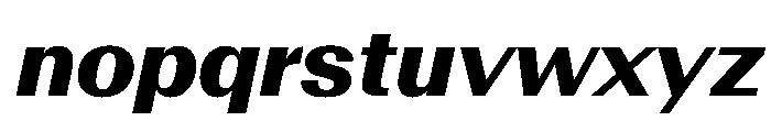 AntarcticaVAR ExtraBoldItalicContrast Instance Font LOWERCASE