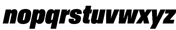 AntarcticaVAR ExtraCondensedBlackItalic Instance Font LOWERCASE