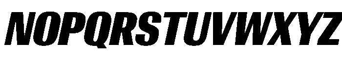 AntarcticaVAR ExtraCondensedBlackItalicContrast Instance Font UPPERCASE