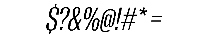 AntarcticaVAR ExtraCondensedBookItalicContrast Instance Font OTHER CHARS