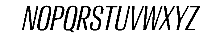AntarcticaVAR ExtraCondensedBookItalicContrast Instance Font UPPERCASE