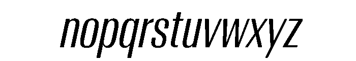 AntarcticaVAR ExtraCondensedBookItalicContrast Instance Font LOWERCASE