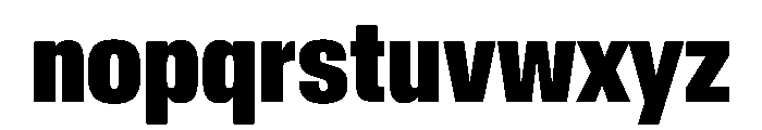AntarcticaVAR ExtraCondensedExtraBold Instance Font LOWERCASE