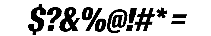 AntarcticaVAR ExtraCondensedExtraBoldItalicContrast Instance Font OTHER CHARS