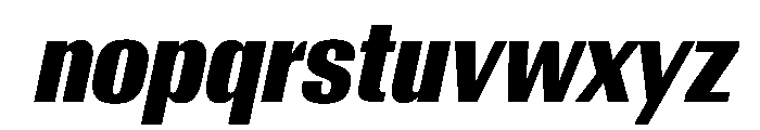 AntarcticaVAR ExtraCondensedExtraBoldItalicContrast Instance Font LOWERCASE