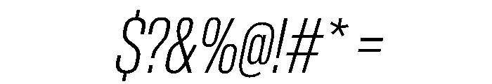 AntarcticaVAR ExtraCondensedExtraLightItalic Instance Font OTHER CHARS