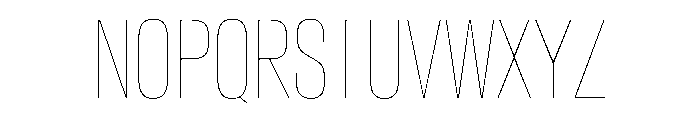 AntarcticaVAR ExtraCondensedHairline Instance Font UPPERCASE