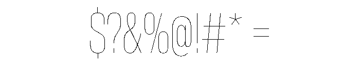 AntarcticaVAR ExtraCondensedHairlineContrast Instance Font OTHER CHARS