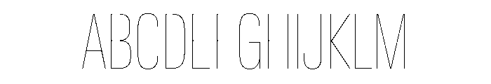 AntarcticaVAR ExtraCondensedHairlineContrast Instance Font UPPERCASE