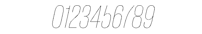 AntarcticaVAR ExtraCondensedHairlineItalicContrast Instance Font OTHER CHARS