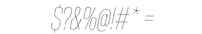 AntarcticaVAR ExtraCondensedHairlineItalicContrast Instance Font OTHER CHARS