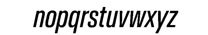 AntarcticaVAR ExtraCondensedItalic Instance Font LOWERCASE
