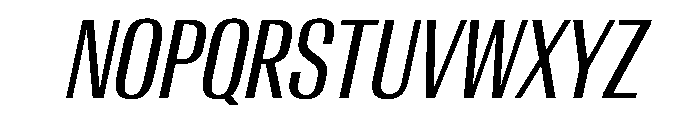 AntarcticaVAR ExtraCondensedItalicContrast Instance Font UPPERCASE